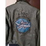 Indisch bestickte Lederfliegerjacke photo review