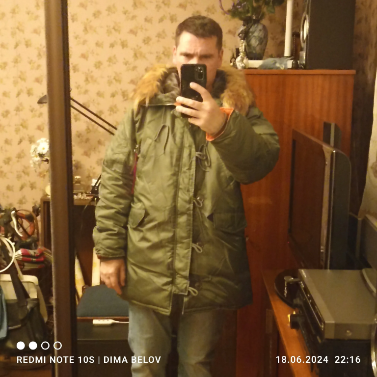 Herren N3B Polar-Parka mit Kapuze – Warme Baumwoll-Winterjacke photo review