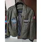 Indisch bestickte Lederfliegerjacke photo review
