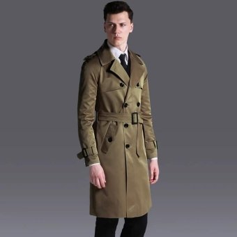 Trenchcoat im Militärlook mit Gürtel