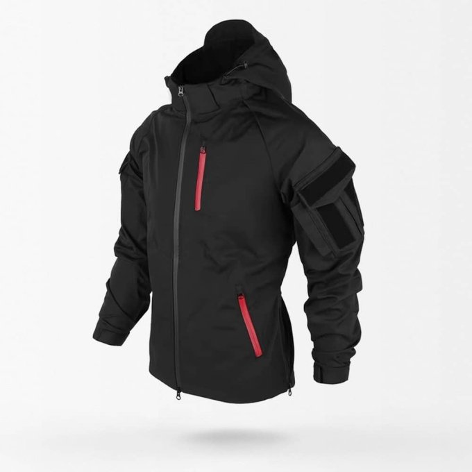 Schwarze taktische Windbreaker-Jacke "MCT"