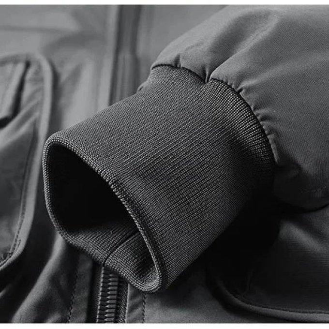 Bomberjacke mit Cargo-Taschen und Kragen – Bild 8