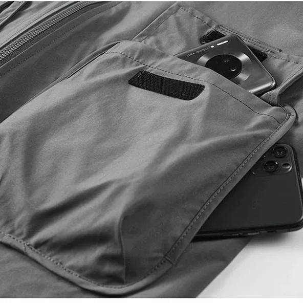 Bomberjacke mit Cargo-Taschen und Kragen – Bild 3