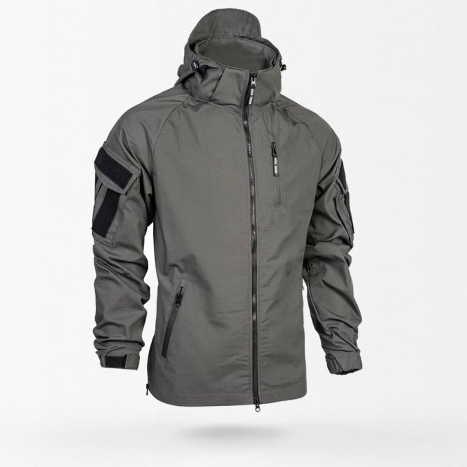 Graue taktische Windbreaker-Jacke "MCT"