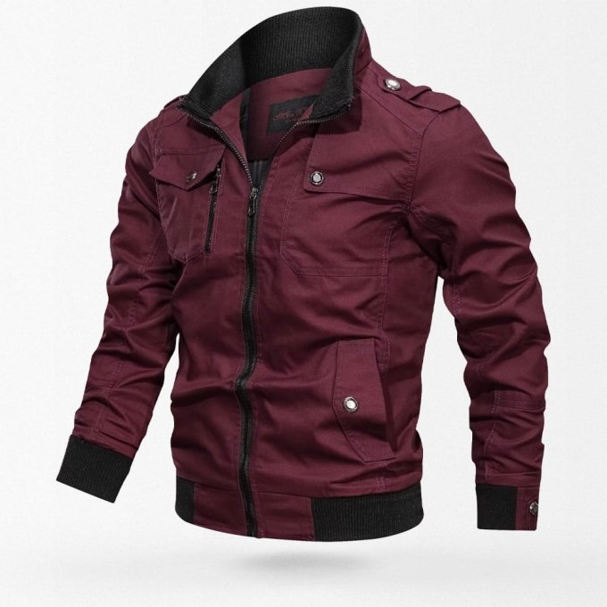 Herren Bomberjacke im Armee-Look