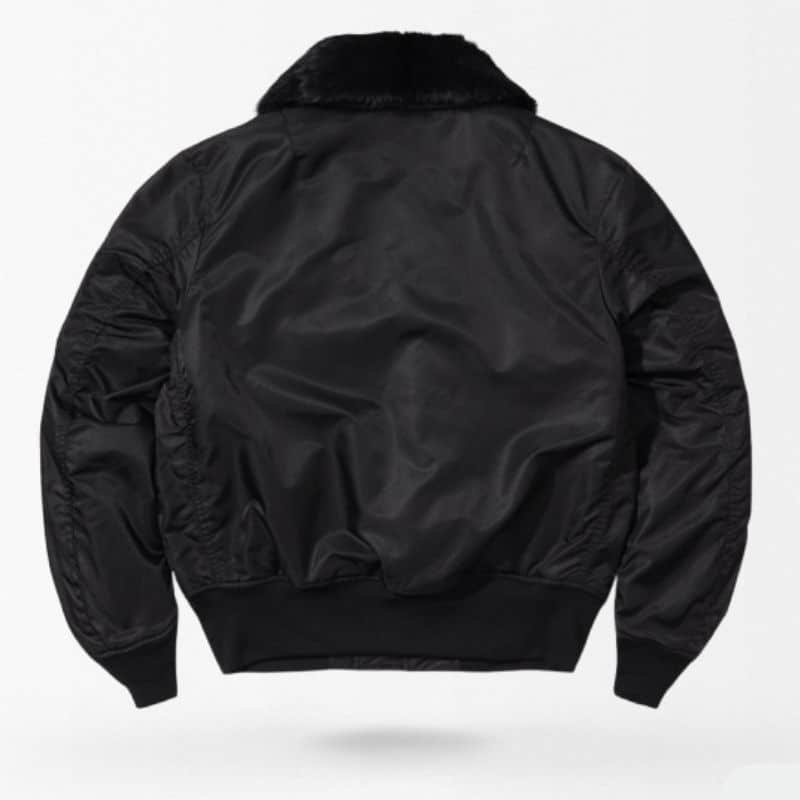 Schwarze Bomberjacke 45P Flight im Military-Look – Bild 2