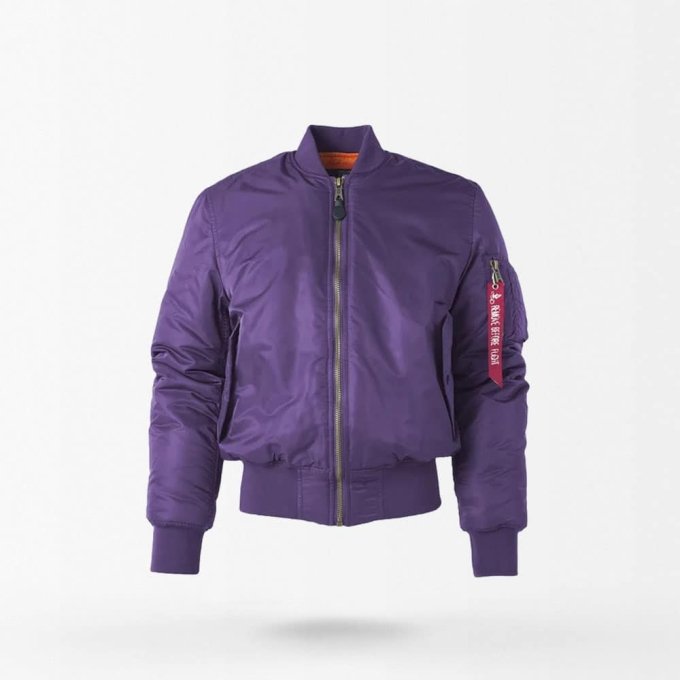 Taktische MA-1 Militärfliegerjacke in Lila