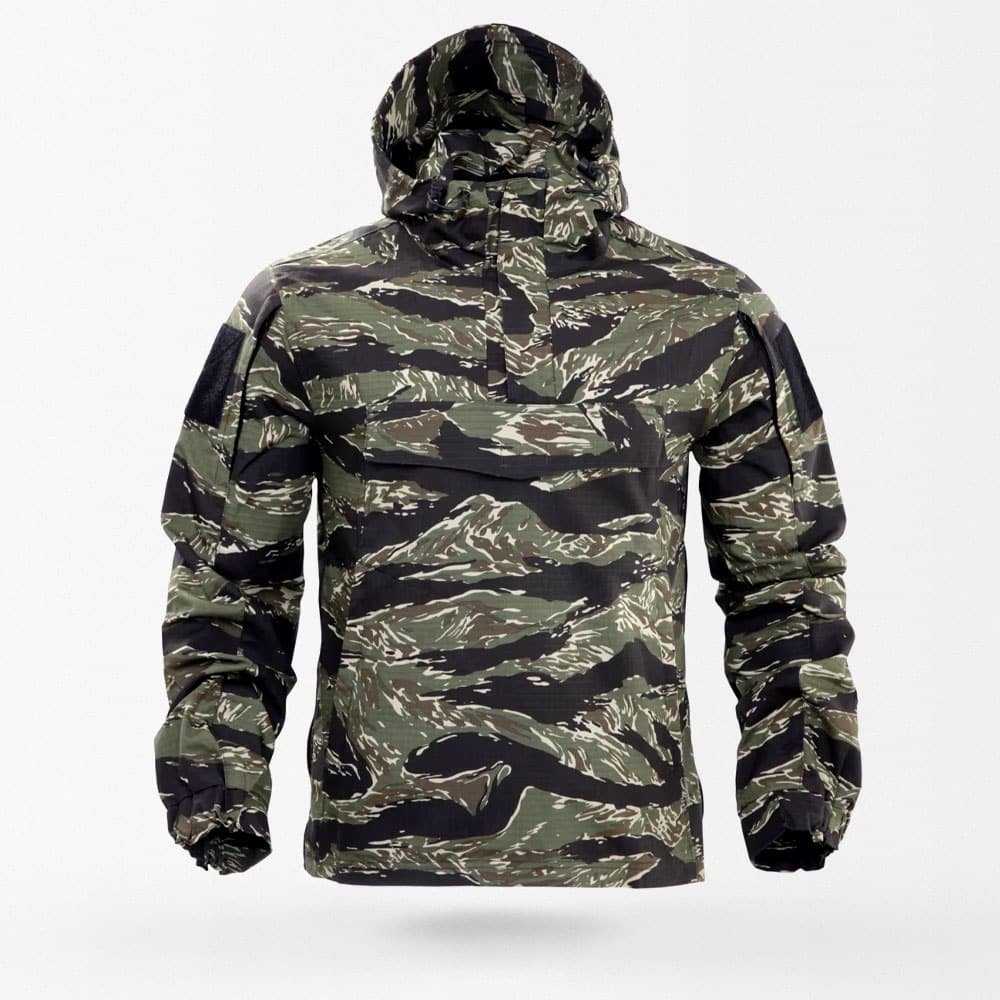 Tigerstreifen-Taktikanorak – Windbreaker für Militär & Outdoor
