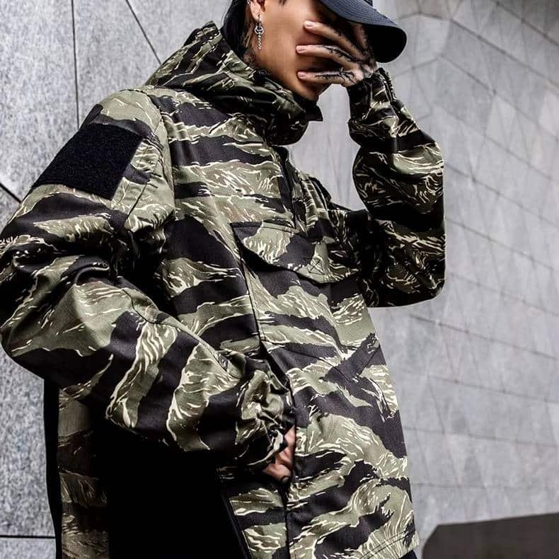 Tigerstreifen-Taktikanorak – Windbreaker für Militär & Outdoor – Bild 3