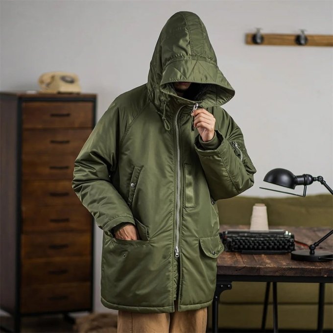 USAF 3B Parka – Grüner Militärmantel – Bild 2