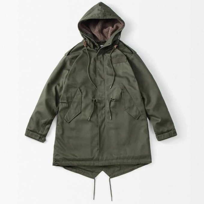 M51 grüner Militär-Trenchcoat