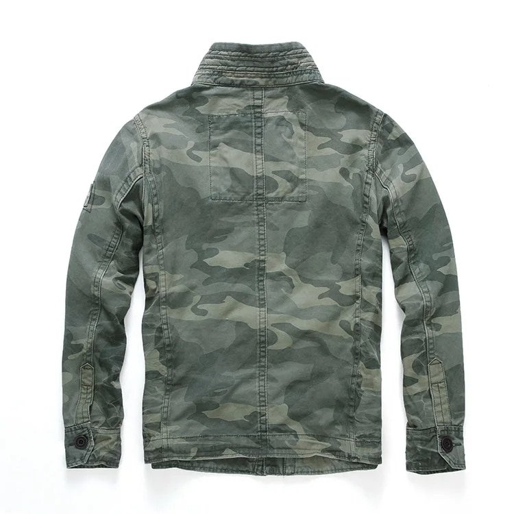 Militärische M65-Feldjacke in grünem Camouflage – Bild 2