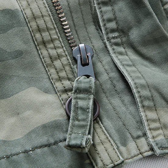 Militärische M65-Feldjacke in grünem Camouflage – Bild 11