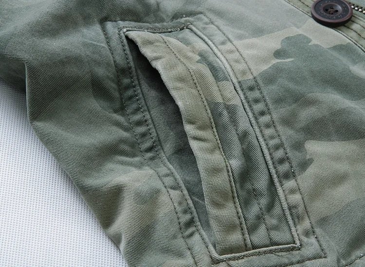 Militärische M65-Feldjacke in grünem Camouflage – Bild 7