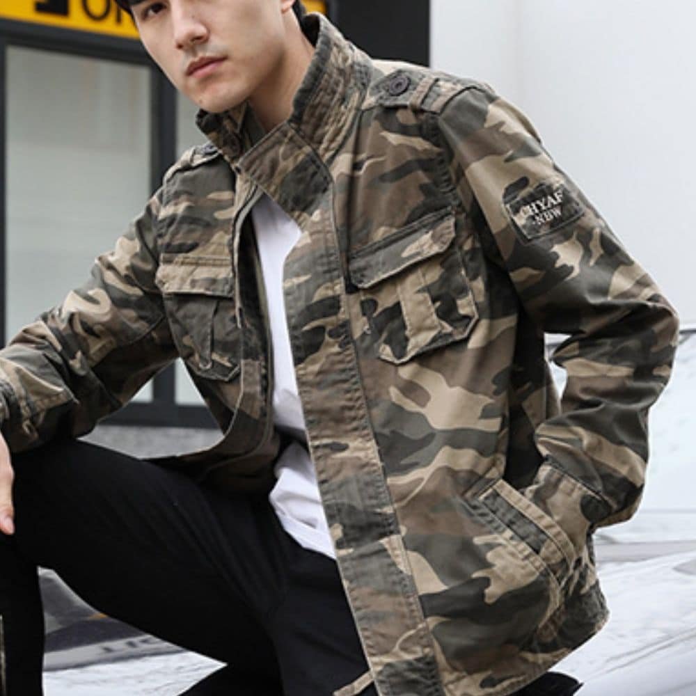 M65 Feldjacke – Militärjacke im Khaki-Camo-Design – Bild 3