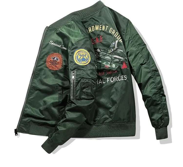 usaf green ma-1 flight jacket