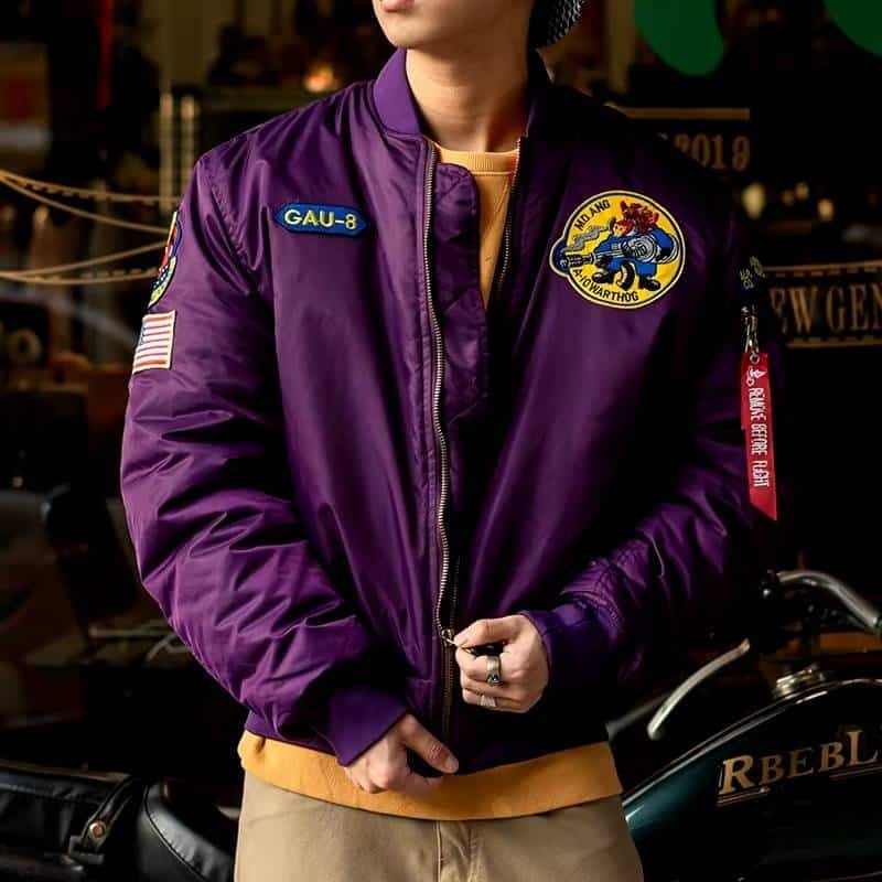 Vintage US-Luftwaffe Bomberjacke – Bild 2