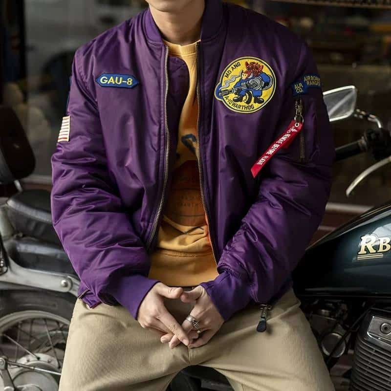 Vintage US-Luftwaffe Bomberjacke