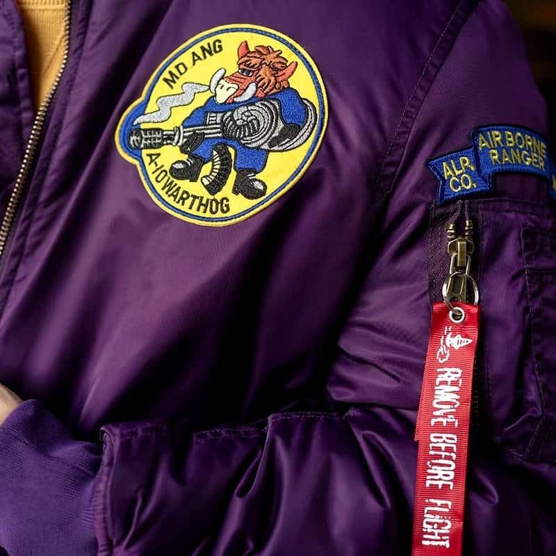 Vintage US-Luftwaffe Bomberjacke – Bild 5