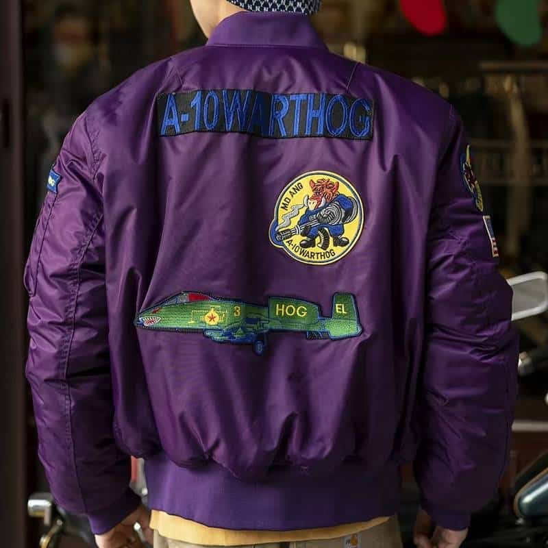 Vintage US-Luftwaffe Bomberjacke – Bild 3
