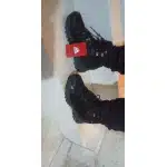 Wasserdichte Wildleder-Wanderschuhe Grau photo review