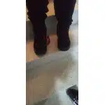 Wasserdichte Wildleder-Wanderschuhe Grau photo review