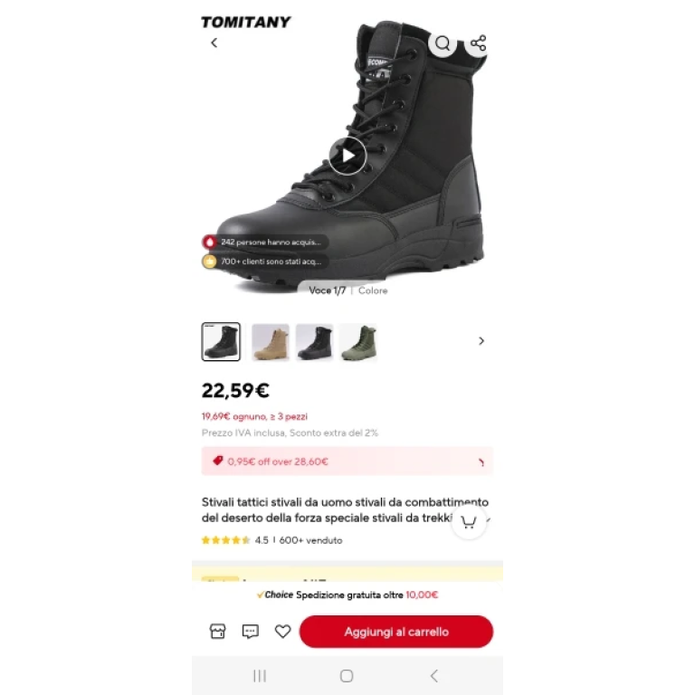 Leichte taktische Stiefel mit Reißverschluss in Desert Tan photo review