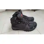 Wasserdichte Wildleder-Wanderschuhe Grau photo review