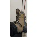 Braune wasserdichte Wildleder-Wanderstiefel photo review