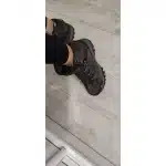 Wasserdichte Wildleder-Wanderschuhe Grau photo review