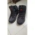 Wasserdichte Wildleder-Wanderschuhe Grau photo review