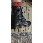 Schwarze taktische Leder-Kampfstiefel photo review