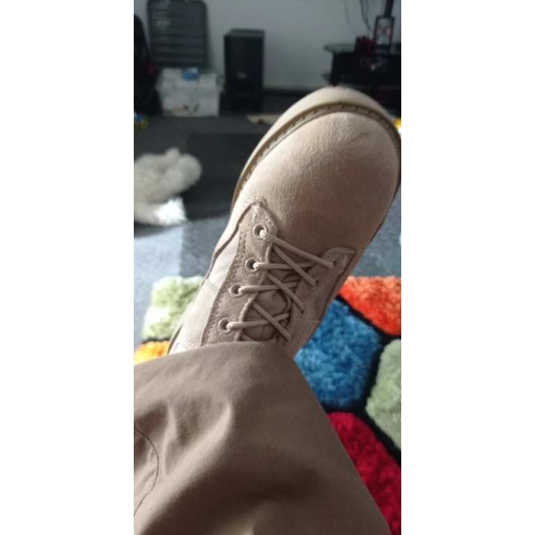 Wildleder-Militärstiefel Desert Tan photo review