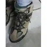 Braune wasserdichte Wildleder-Wanderstiefel photo review