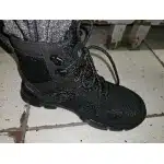 Schwarze Taktik-Stahlkappenstiefel photo review