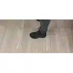 Wasserdichte Wildleder-Wanderstiefel Schwarz photo review