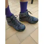 Wasserdichte Wildleder-Wanderschuhe Grau photo review