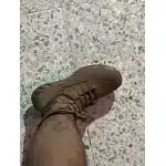 Leichte taktische Trainingsstiefel aus Kunstwildleder – Coyote Braun photo review