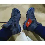 Wasserdichte Wildleder-Wanderschuhe Grau photo review