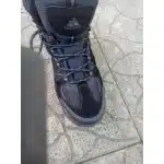 Wasserdichte Wildleder-Wanderstiefel Schwarz photo review