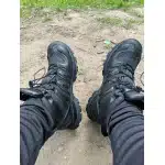 Schwarze, niedrig geschnittene taktische Stiefel photo review