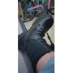 Schwarze Militärstiefel mit Zehenschutzkappe photo review