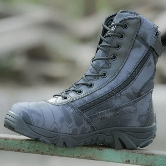 Black Camo combat boots - Kryptek Typhon