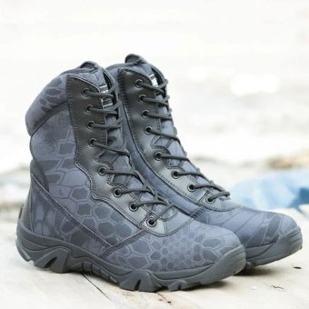Schwarze Camo-Kampfstiefel – Kryptek Typhon