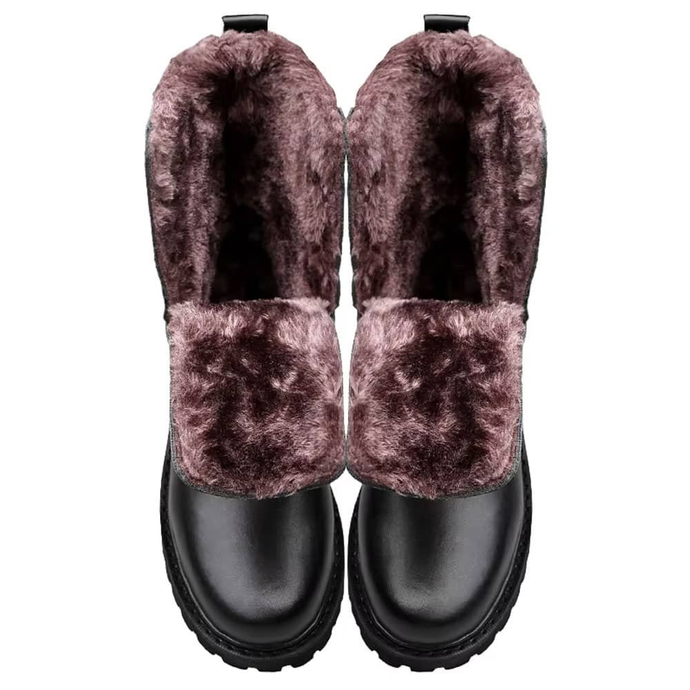 Schwarze taktische Leder-Kampfstiefel – Bild 7