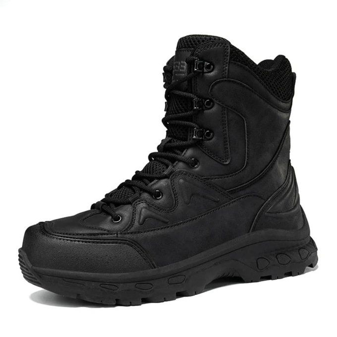 Schwarze Militärstiefel "Waerta"