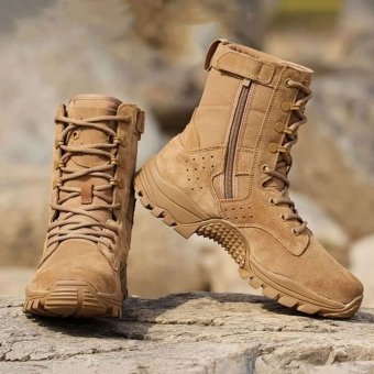 Atmungsaktive Coyote-Brown Taktikstiefel