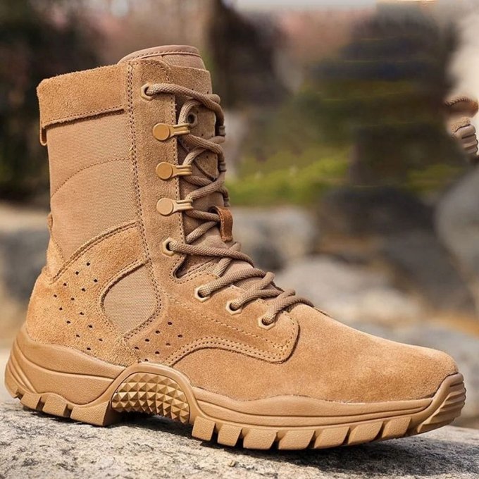 Atmungsaktive Coyote-Brown Taktikstiefel – Bild 3