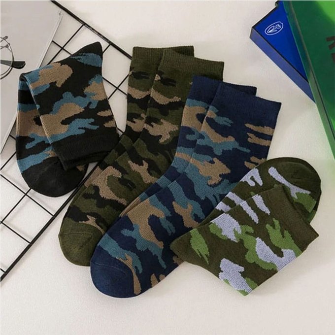 Camouflage-Knöchelsocken (5er-Pack) – Bild 3