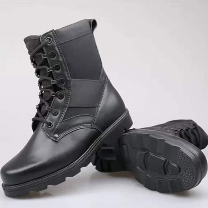 Taktische Kampfstiefel aus Kunstleder – Bild 6
